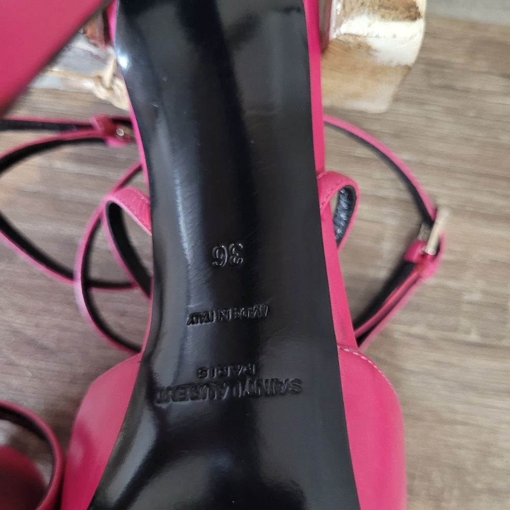 Saint Laurent Pink Plataform Sandals, size 36 - Picture 13 of 15
